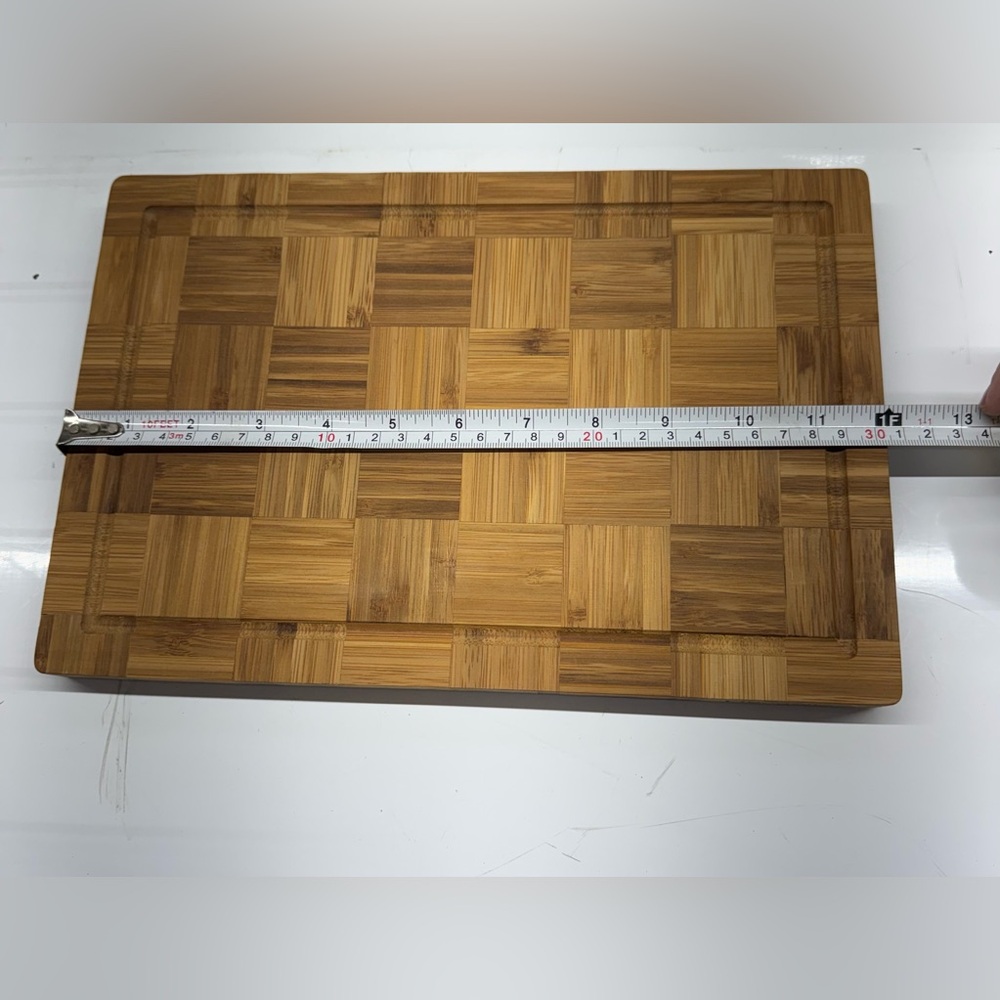 New Fibogolla Bamboo Cutting Boards Set of 2 - Picture 5 of 9